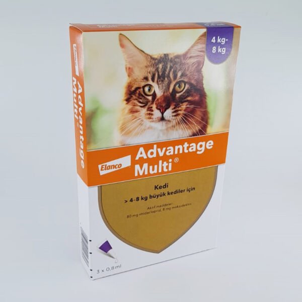 Advantage Multi 4-8kg arası Kediler için İç Dış Parazit Damlası